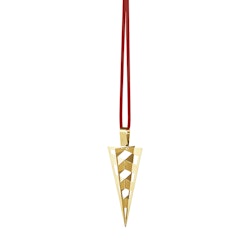 Georg Jensen 2025 jul prydnad strut hängande 18 Karat guldpläterat. Ornament