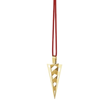Georg Jensen 2025 jul prydnad strut hängande 18 Karat guldpläterat. Ornament