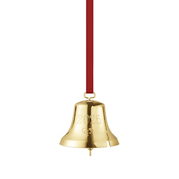 Georg Jensen 2025 Jul klocka. 18 Karat guldpläterat. Ornament