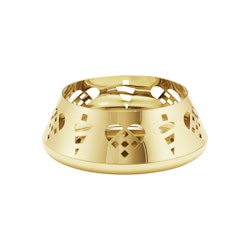 Georg Jensen 2025 jul ljusstake för blockljus 18 Karat guldpläterat. Ornament