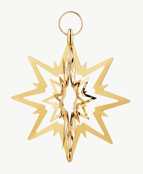 Georg Jensen julgrans stjärna Liten. Guldpläterat mässing