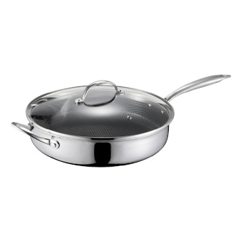 Dorre Stek traktör panna 30 cm med lock Eminence PFAS-fri keramisk non stick beläggning