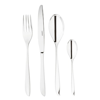 Sambonet Bestick set Leaf 24 delar. Rostfritt Blank