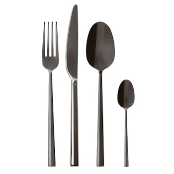 Sambonet Bestick set Rock svart PVD 24 delar. Rostfritt