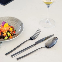 Sambonet Bestick set Rock svart PVD 24 delar. Rostfritt