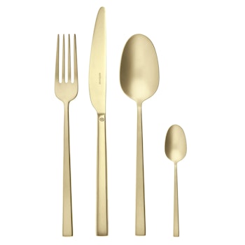 Sambonet Bestick set Rock champagne PVD 24 delar. Rostfritt