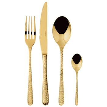 Sambonet Bestick set Venezia guld PVD 24 delar. Rostfritt