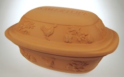 Römertopf Lergryta Rustico 4 personer 2,5 kg 3 liter. Mellan. Glaserad