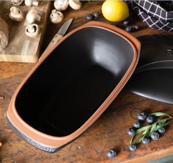 Römertopf Lergryta Culinario 4 personer 2,5 kg 3 liter. Mellan. Glaserad Svart