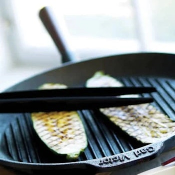Carl Victor Gjutjärns Grill Stek panna 28 cm Stålhandtag. PFAS-fri