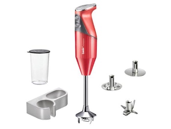 Bamix Mono Stavmixer set 200 watt D Röd. Med 3 knivar och bägare samt vägghållare