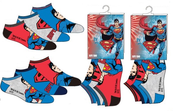 Superman 3-pack ankel strumpor