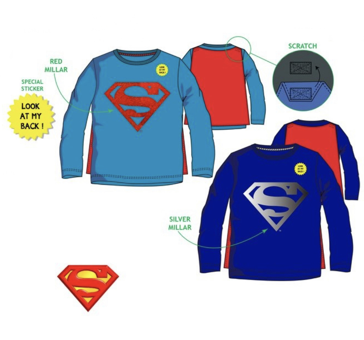 Superman tröja med avtagbar mantel