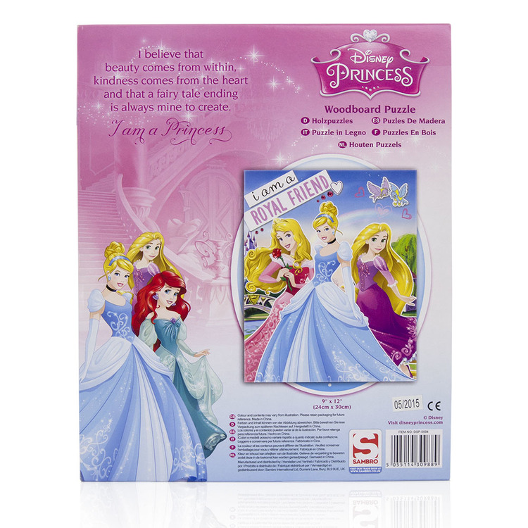 Disney Prinsess Träpussel 9 bitar