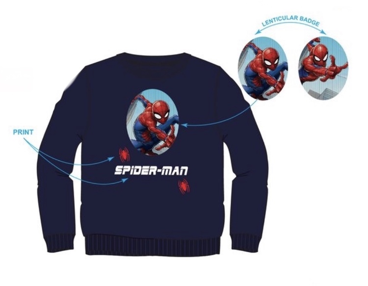 Spindelmannen Sweatshirt med metallic tryck