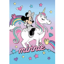 Minnie mouse/Unicorn flecce filt/pläd