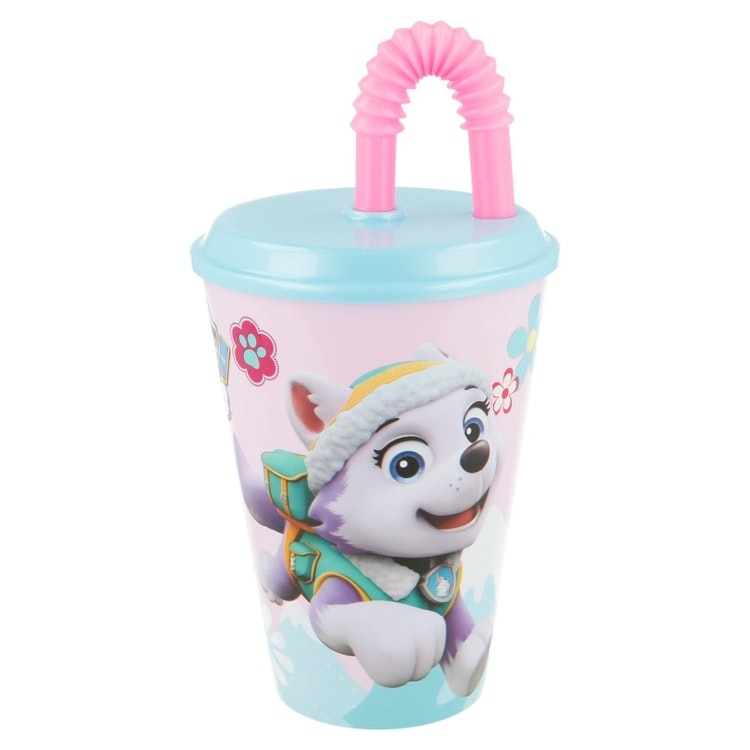 Paw Patrol SKYE vattenflaska med sugrör 430 ml