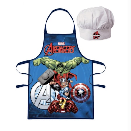 Avengers förkläde med kockmössa