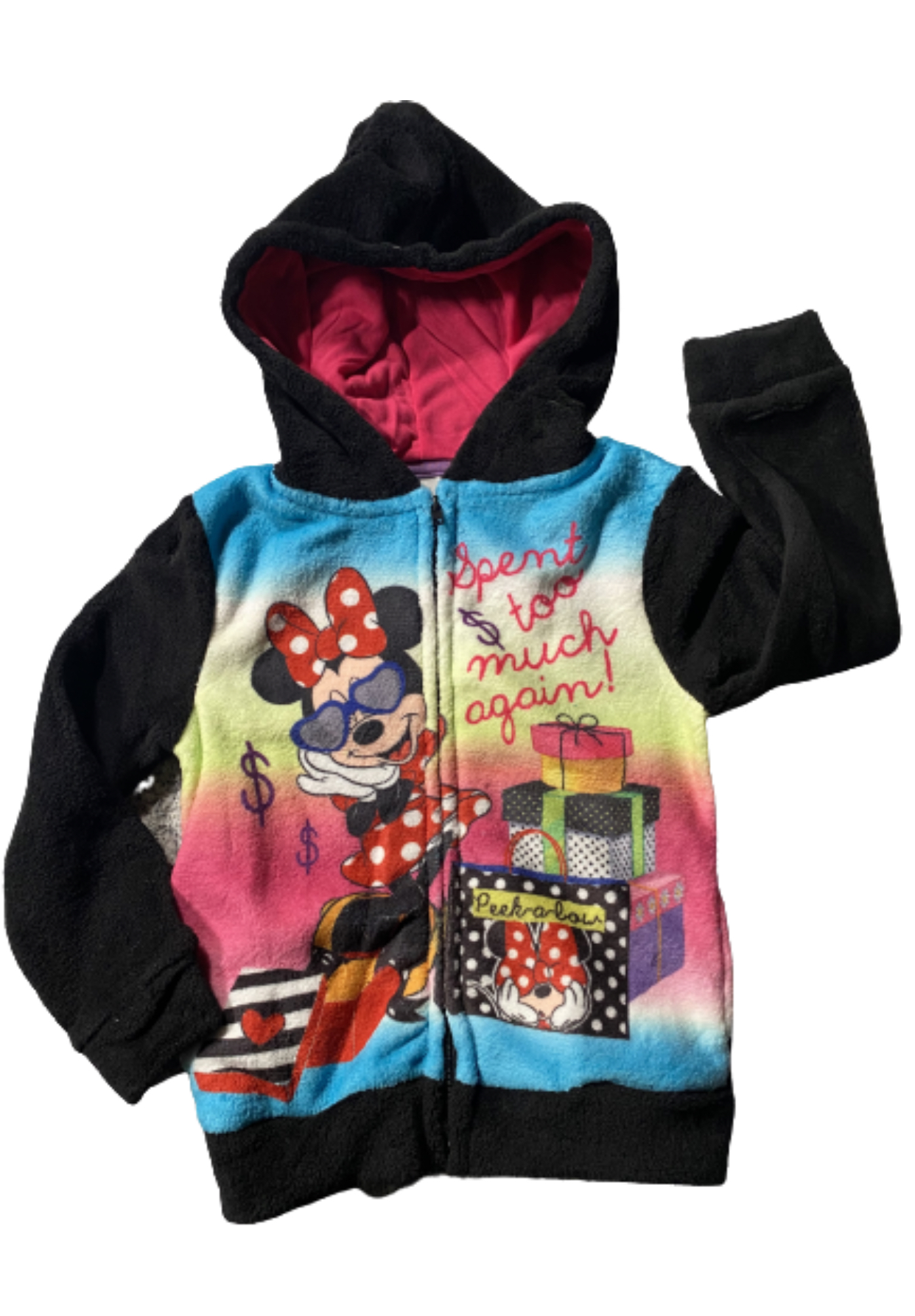 Minnie Mouse Fleece hoodie med dragkedja