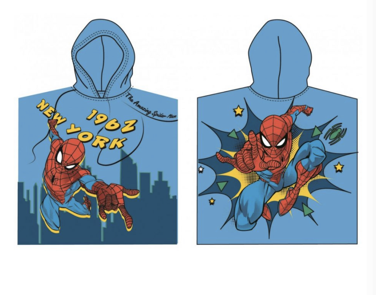 Spiderman dusch/bad Poncho