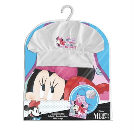 Minnie Mouse förkläde med kockmössa