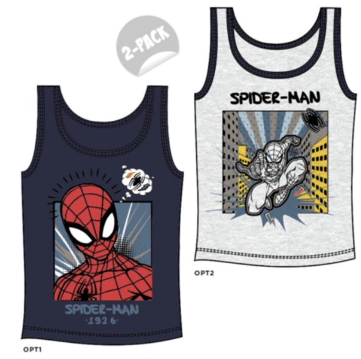 Spiderman 2-pack linnen från Smallstars.se