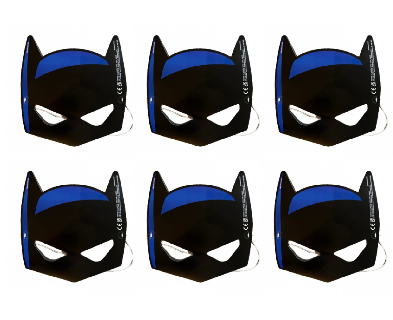 Batman 6-pack masker I papp