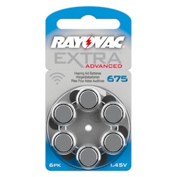 Hörapparatsbatterier Rayovac 675 BLÅ 6-pack