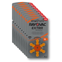 Hörapparatsbatterier Rayovac 13 ORANGE, 6-pack 10 st