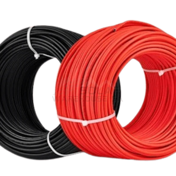 Solpanelskabel 6,0mm2  löpmeter svart eller röd rull 500 m