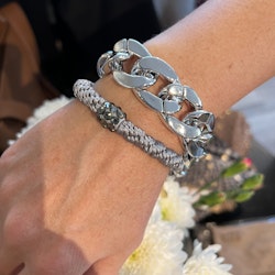 Kedjearmband silver