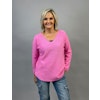 V-neck cerise