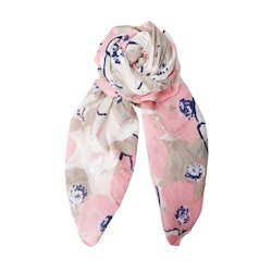 Long scarf rosa