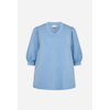Sabina T-shirt med puffärm blå