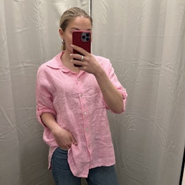 Felicia linneskjorta rosa