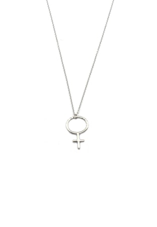 Woman Up halsband 90cm silver