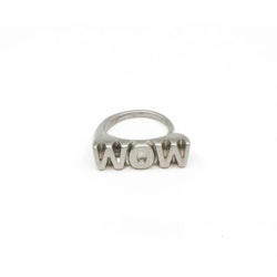 WOW / MOM ring silver