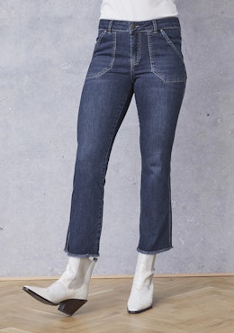 Como flare jeans dark denim