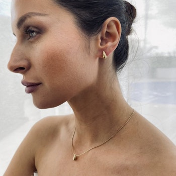 Mini drop halsband guld