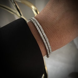 Edition 2 row armband silver