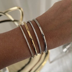 Annie 3 mm armband silver