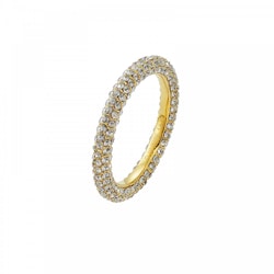 Lola crystal ring guld
