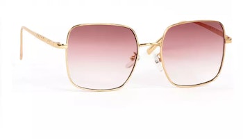 Solglasögon med lässtyrka rosa