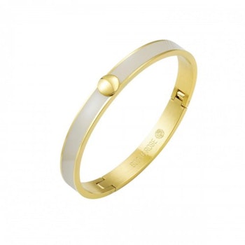 Capri armband ivory/guld