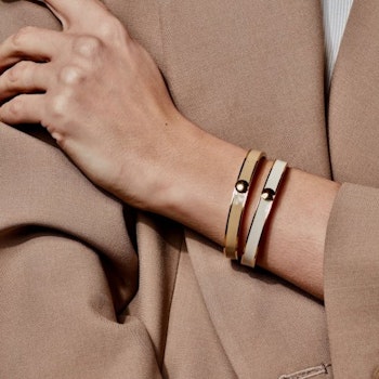 Capri armband ivory/guld