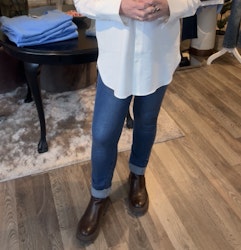 Toxik knappjeans mörkblå