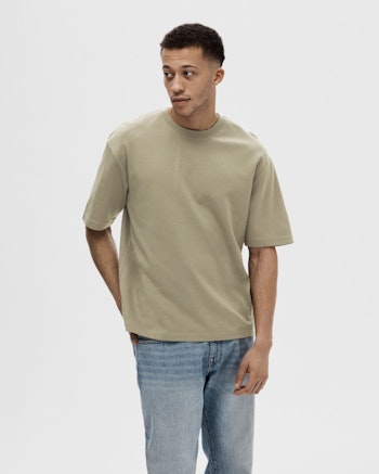 Oscar T-shirt loose dimgrön