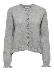 Letty frill cardigan grå