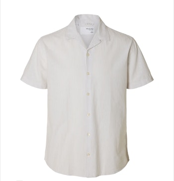 Sun skjorta pure cashmere randig