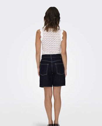 Ella jeansshorts mörk denim